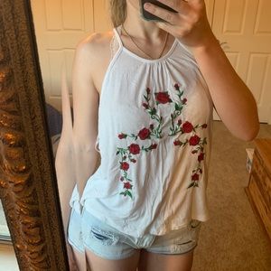 White Rose Tank Top